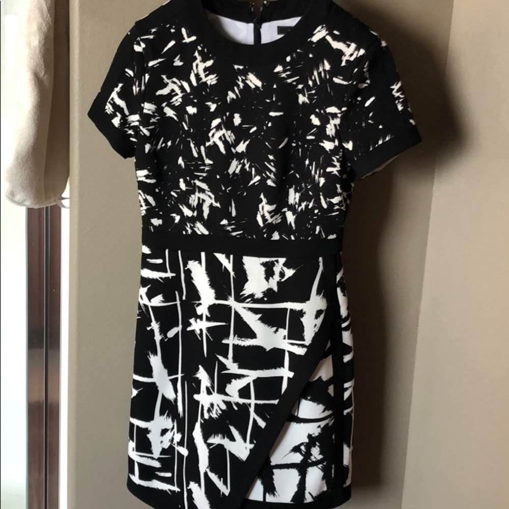 BCBGMaxAzria black and white dress